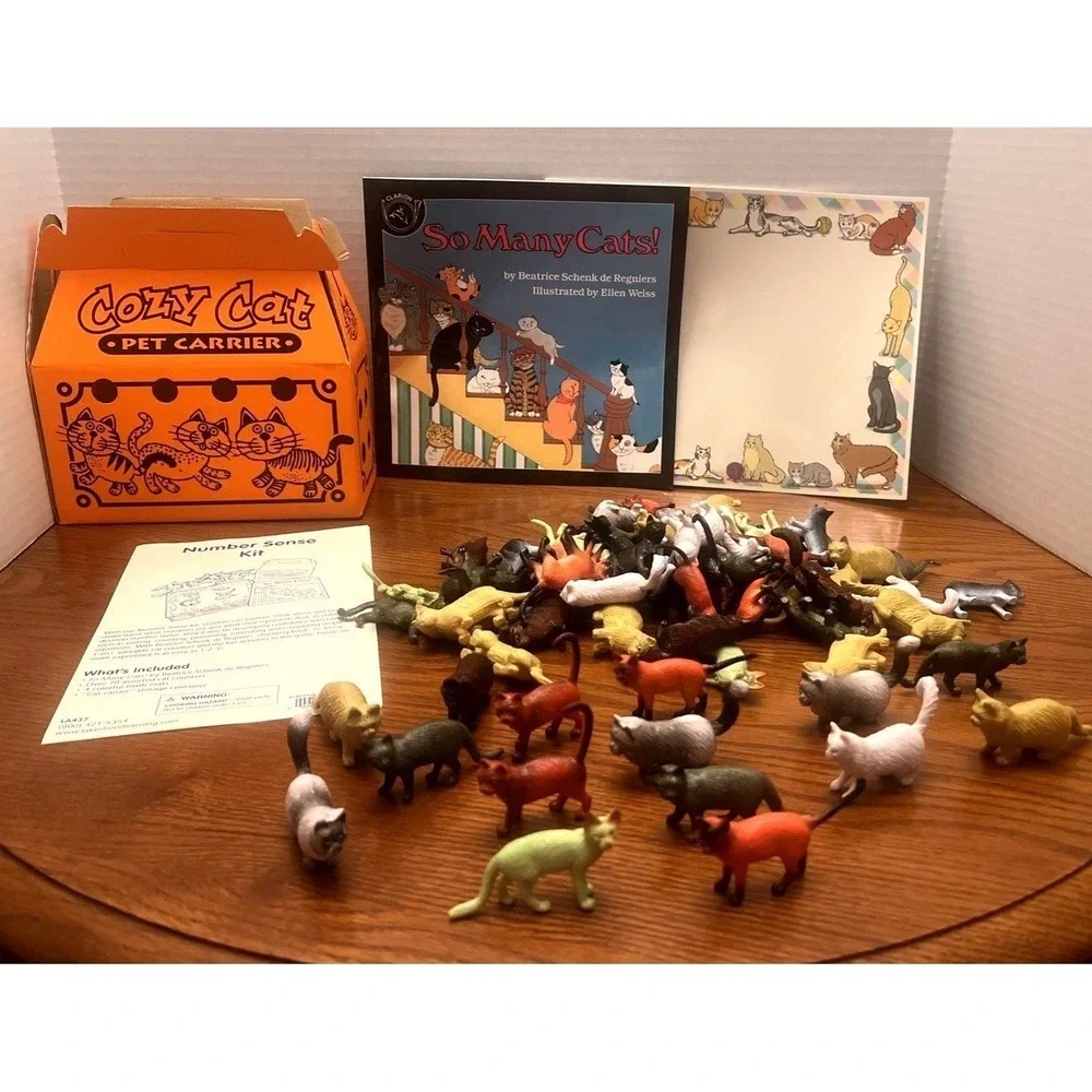 Lakeshore Learning Number Sense Kit LA437 NEW Complete So Many Cats Math Kit '85